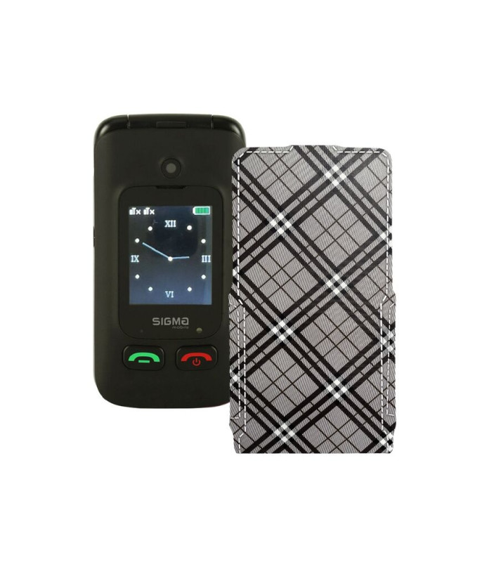 Чохол-флип з екошкіри для телефону Sigma Comfort 50 Menol Shell Duo Type-C