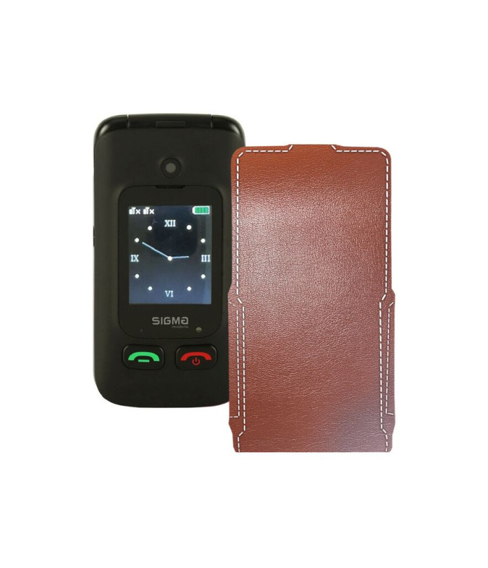 Чохол-флип з екошкіри для телефону Sigma Comfort 50 Menol Shell Duo Type-C