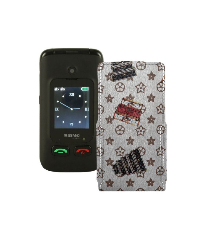 Чохол-флип з екошкіри для телефону Sigma Comfort 50 Menol Shell Duo Type-C
