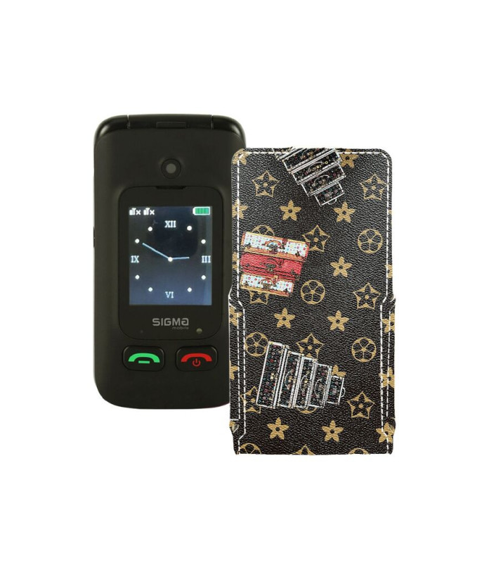 Чохол-флип з екошкіри для телефону Sigma Comfort 50 Menol Shell Duo Type-C