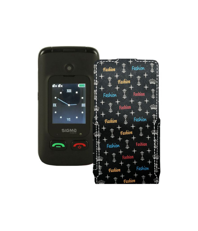 Чохол-флип з екошкіри для телефону Sigma Comfort 50 Menol Shell Duo Type-C