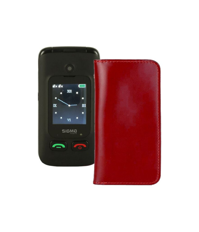 Портмоне з шкіри для телефону Sigma Comfort 50 Menol Shell Duo Type-C