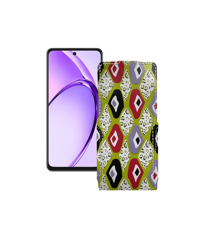 Чохол-флип з екошкіри для телефону OPPO A3 4G
