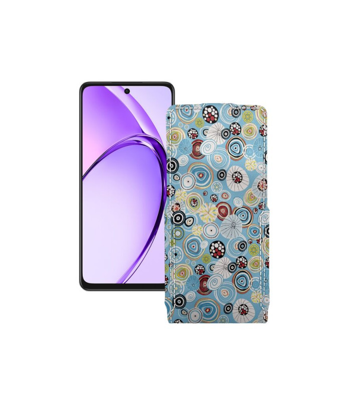 Чохол-флип з екошкіри для телефону OPPO A3 4G