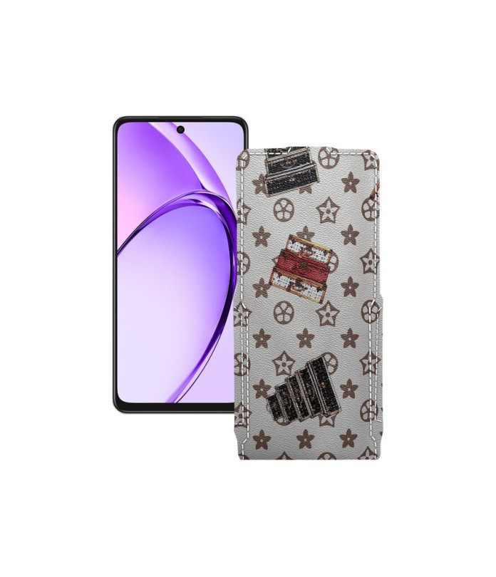 Чохол-флип з екошкіри для телефону OPPO A3 4G