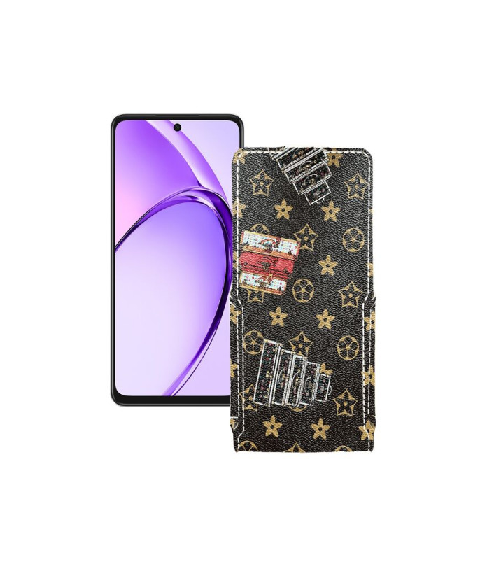 Чохол-флип з екошкіри для телефону OPPO A3 4G