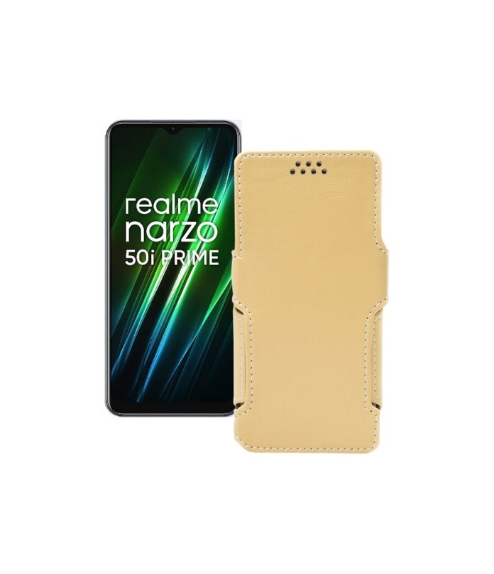 Чохол-книжка з екошкіри для телефону Realme Narzo 50i Prime