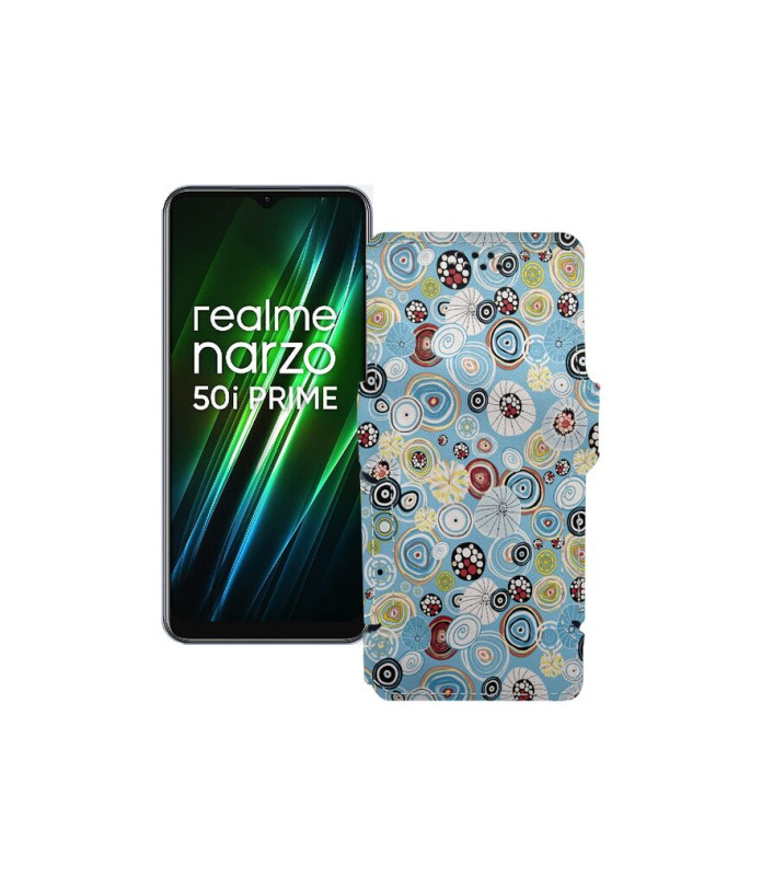 Чохол-книжка з екошкіри для телефону Realme Narzo 50i Prime