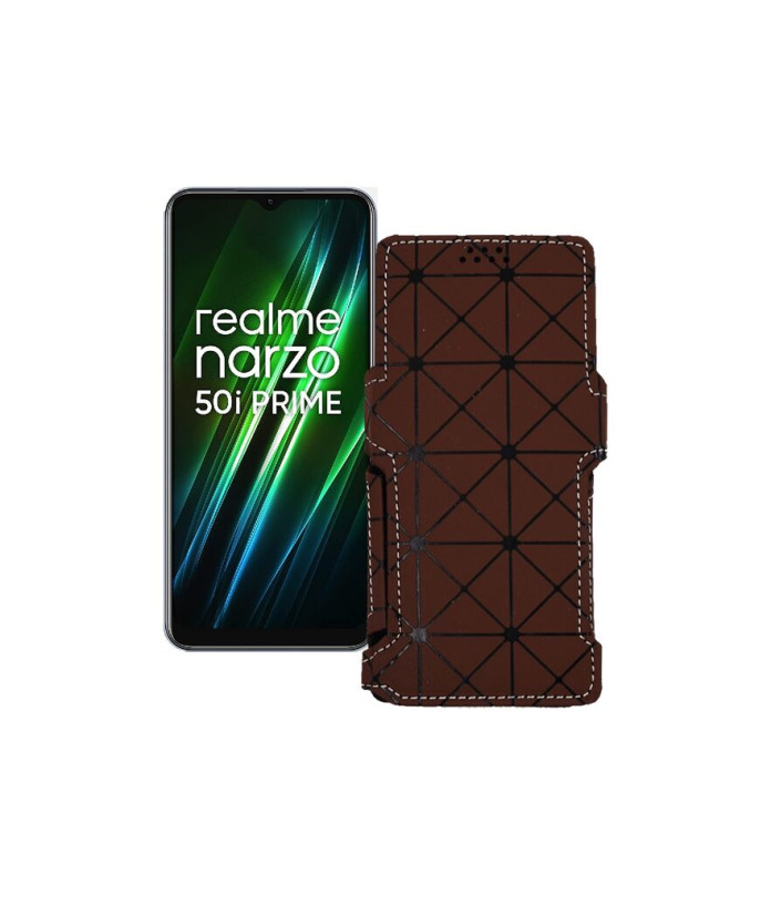 Чохол-книжка з екошкіри для телефону Realme Narzo 50i Prime