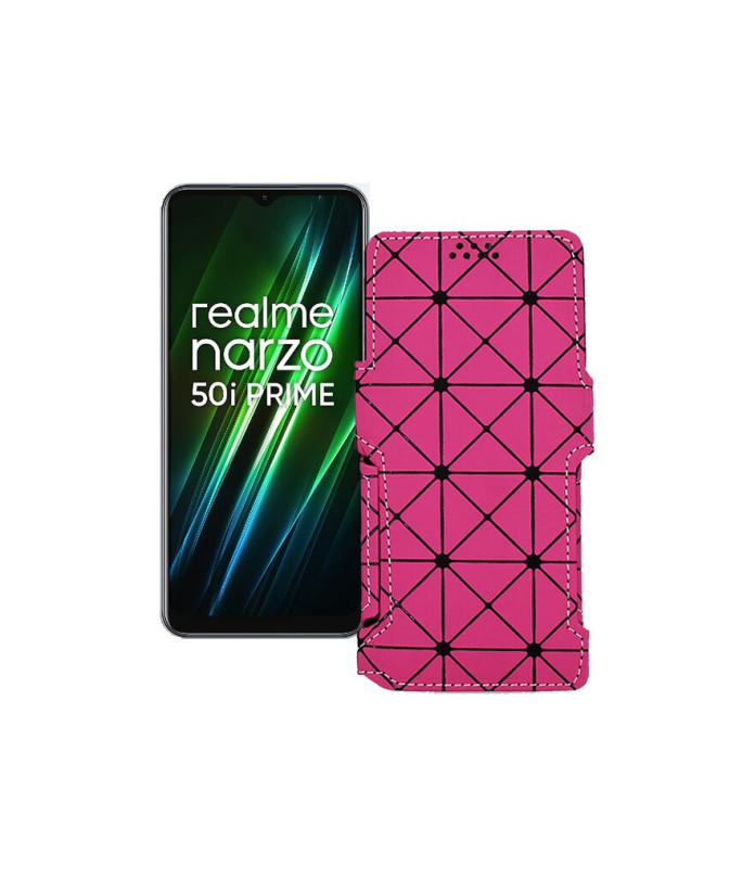 Чохол-книжка з екошкіри для телефону Realme Narzo 50i Prime