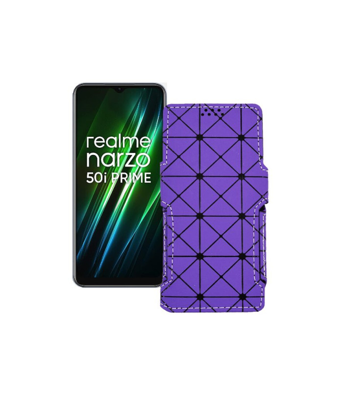 Чохол-книжка з екошкіри для телефону Realme Narzo 50i Prime