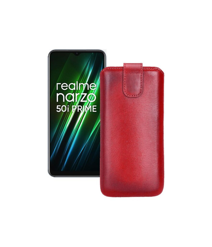 Витяжка з екошкіри для телефону Realme Narzo 50i Prime