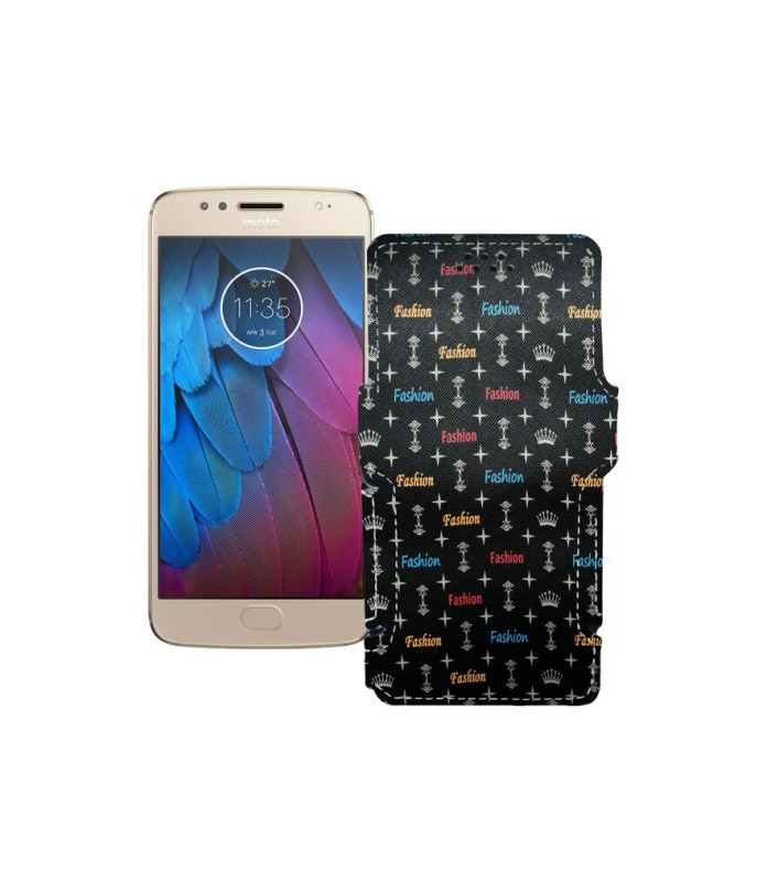 Чохол-книжка з екошкіри для телефону Motorola Moto G5s