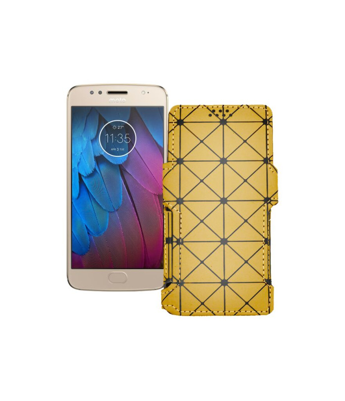 Чохол-книжка з екошкіри для телефону Motorola Moto G5s