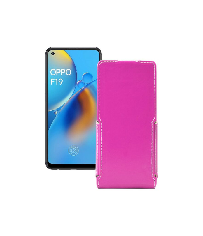 Чохол-флип з екошкіри для телефону OPPO F19 Pro