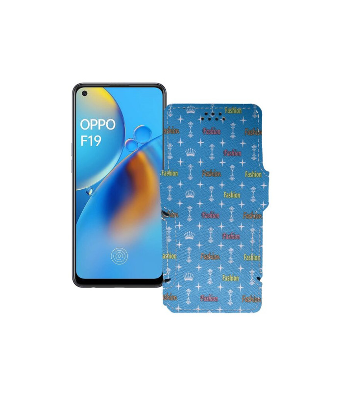 Чохол-книжка з екошкіри для телефону OPPO F19 Pro