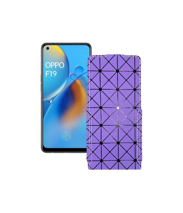 Чохол-флип з екошкіри для телефону OPPO F19 Pro