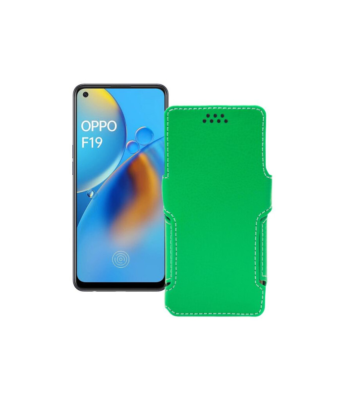 Чохол-книжка з екошкіри для телефону OPPO F19 Pro