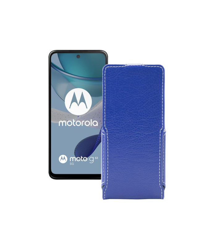 Чохол-флип з екошкіри для телефону Motorola Moto G53