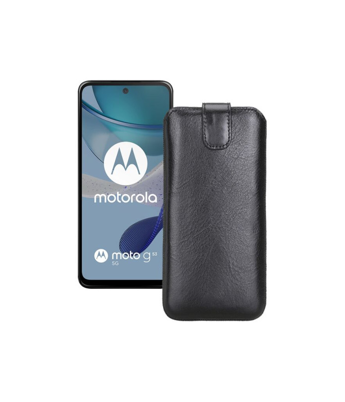 Витяжка з екошкіри для телефону Motorola Moto G53