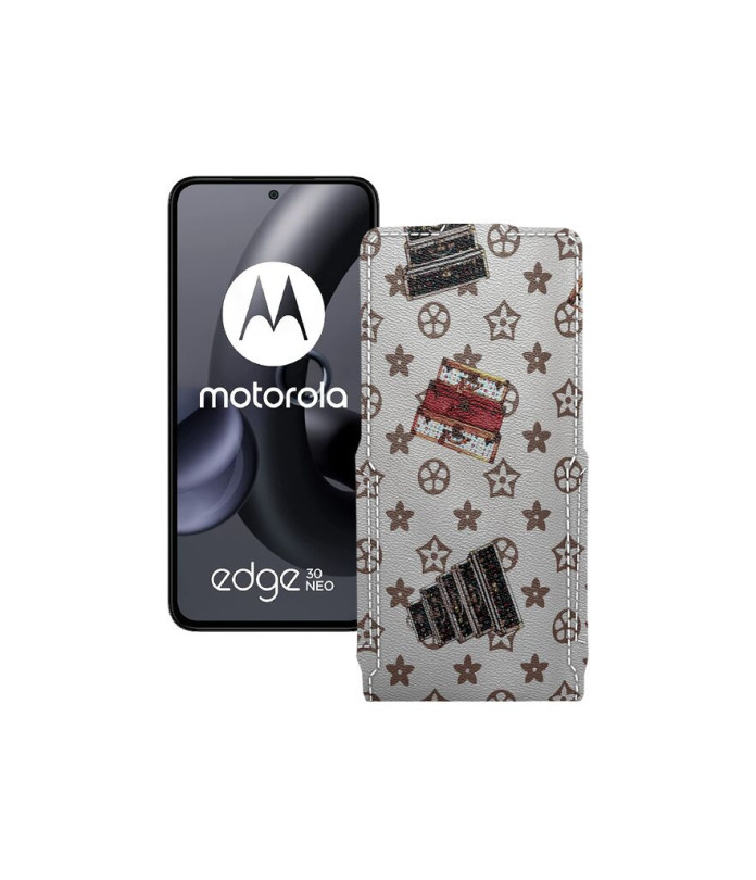 Чохол-флип з екошкіри для телефону Motorola Edge 30 Neo