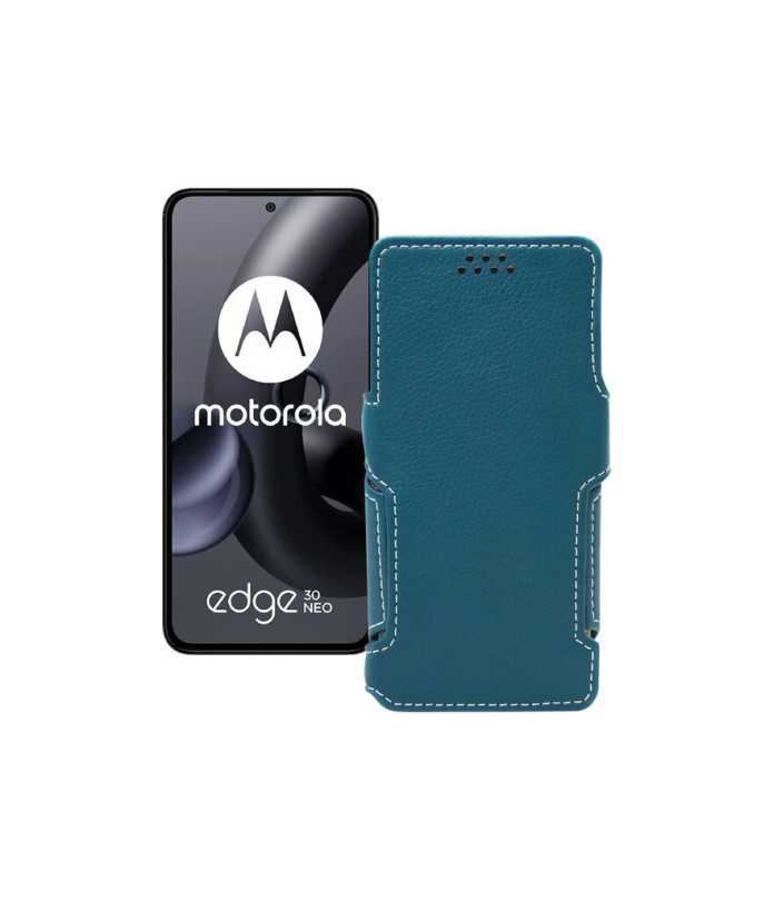 Чохол-книжка з екошкіри для телефону Motorola Edge 30 Neo