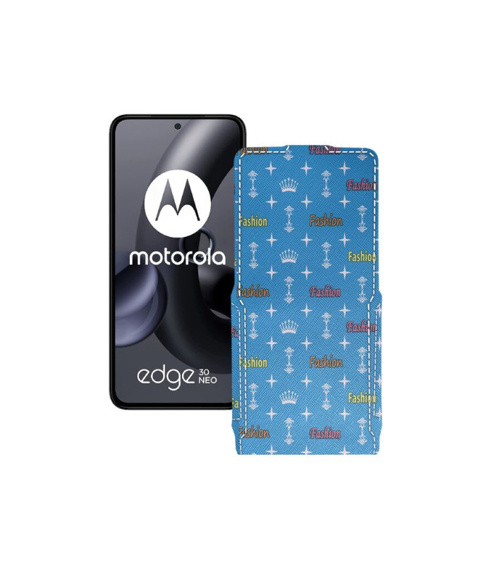 Чохол-флип з екошкіри для телефону Motorola Edge 30 Neo