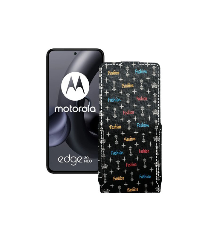 Чохол-флип з екошкіри для телефону Motorola Edge 30 Neo