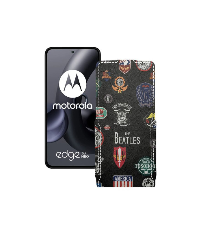 Чохол-флип з екошкіри для телефону Motorola Edge 30 Neo