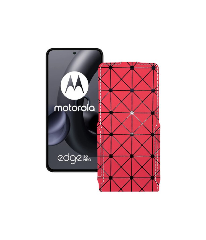 Чохол-флип з екошкіри для телефону Motorola Edge 30 Neo