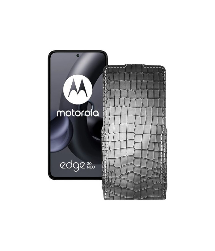 Чохол-флип з екошкіри для телефону Motorola Edge 30 Neo