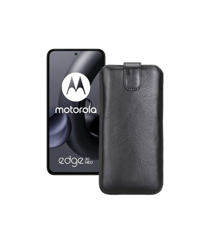 Витяжка з екошкіри для телефону Motorola Edge 30 Neo