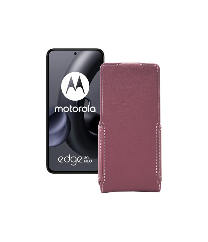 Чохол-флип з екошкіри для телефону Motorola Edge 30 Neo