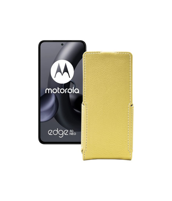 Чохол-флип з екошкіри для телефону Motorola Edge 30 Neo