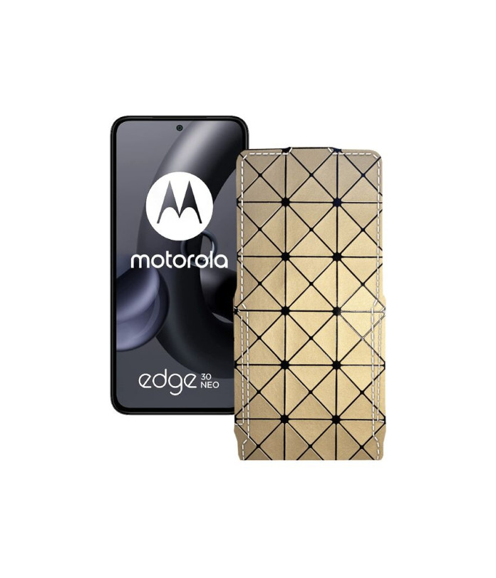 Чохол-флип з екошкіри для телефону Motorola Edge 30 Neo