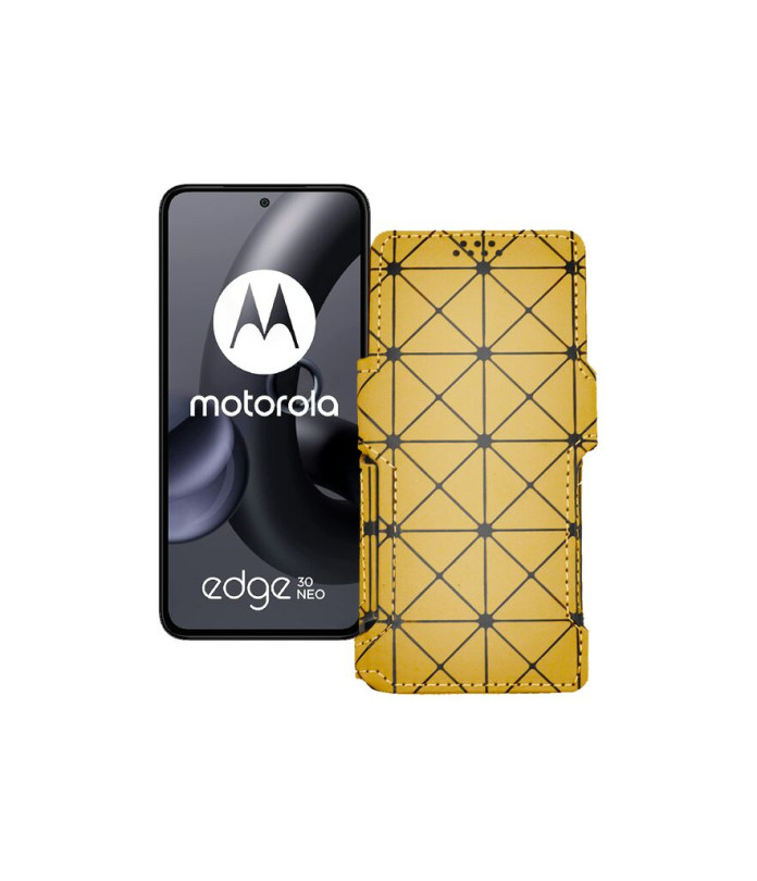 Чохол-книжка з екошкіри для телефону Motorola Edge 30 Neo