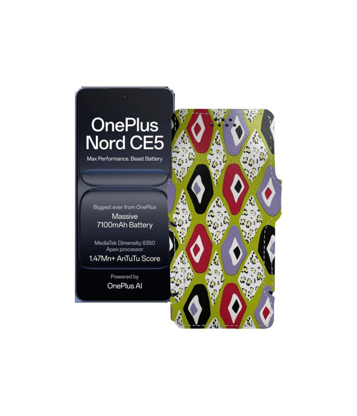 Чохол-книжка з екошкіри для телефону OnePlus Nord CE5