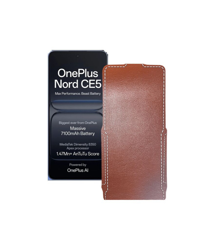 Чохол-флип з екошкіри для телефону OnePlus Nord CE5