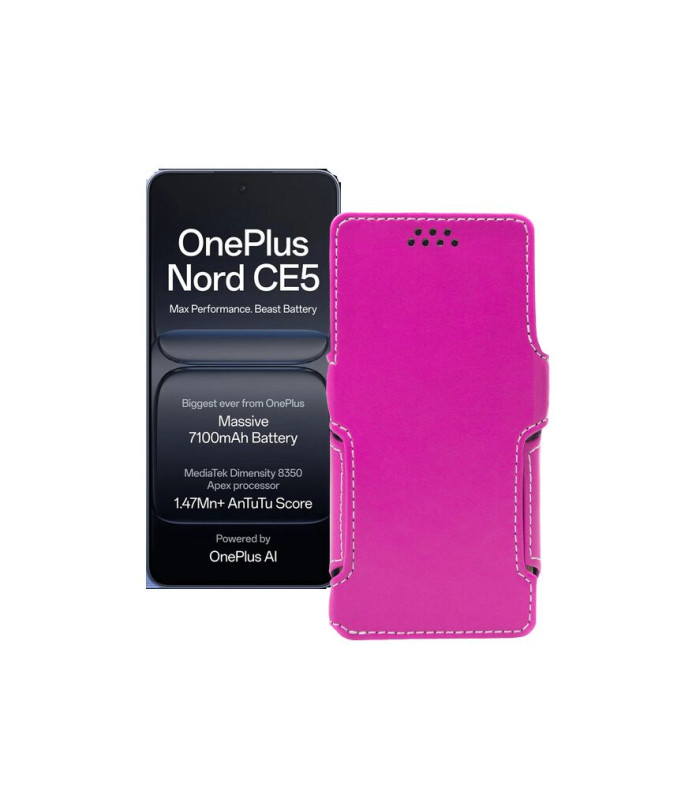 Чохол-книжка з екошкіри для телефону OnePlus Nord CE5