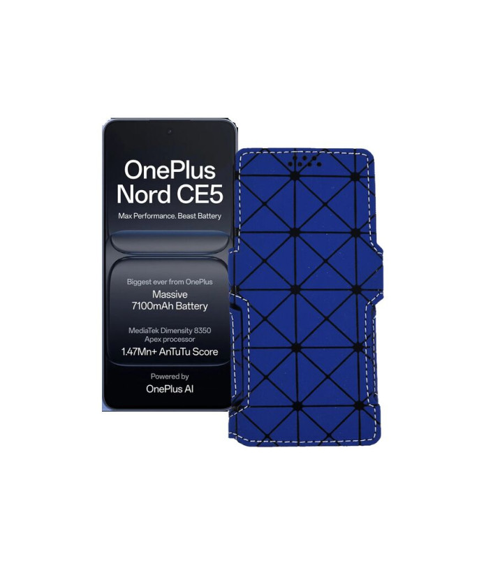 Чохол-книжка з екошкіри для телефону OnePlus Nord CE5