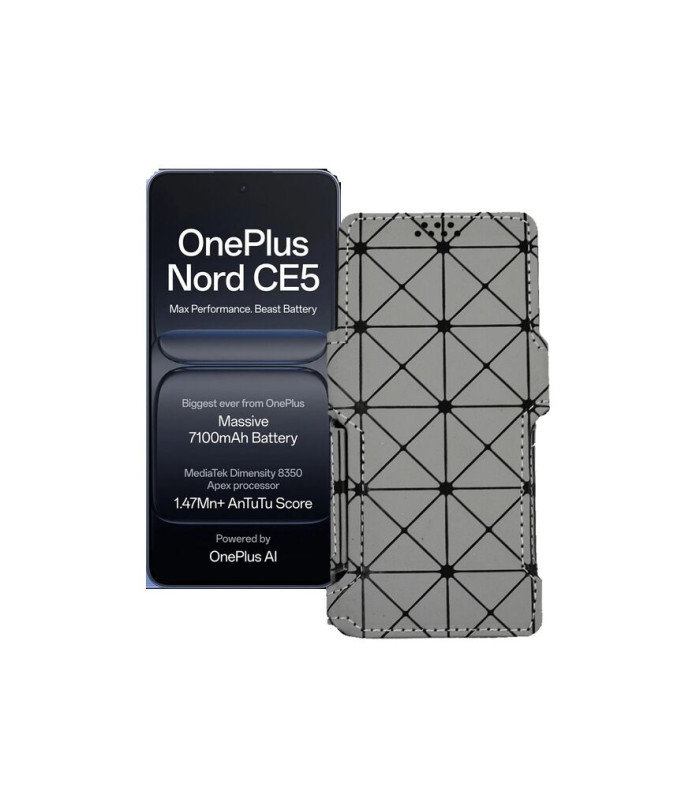 Чохол-книжка з екошкіри для телефону OnePlus Nord CE5