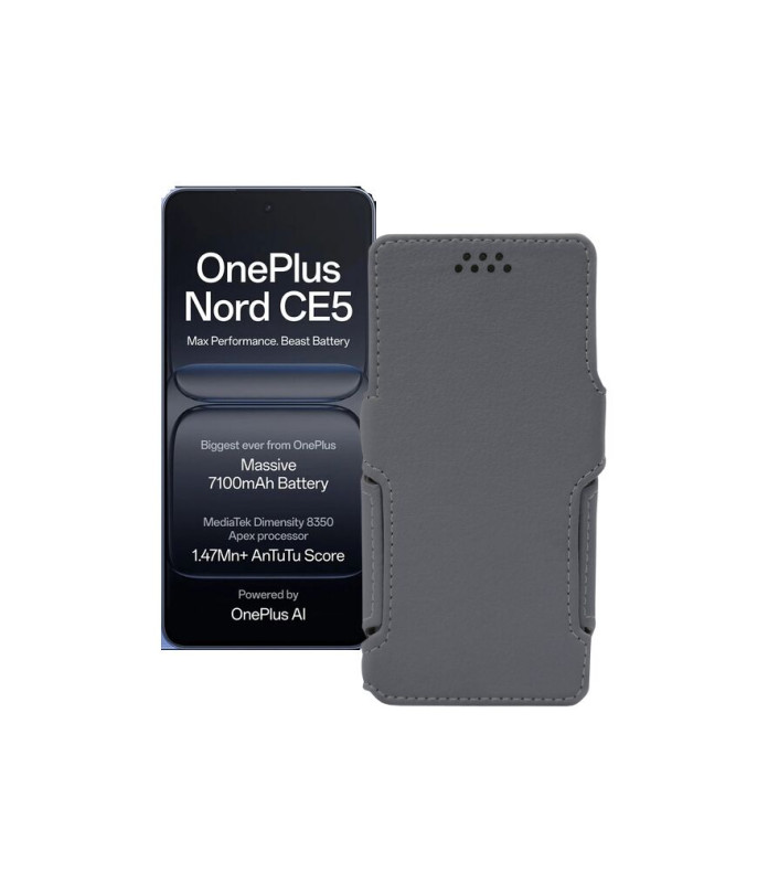 Чохол-книжка з екошкіри для телефону OnePlus Nord CE5