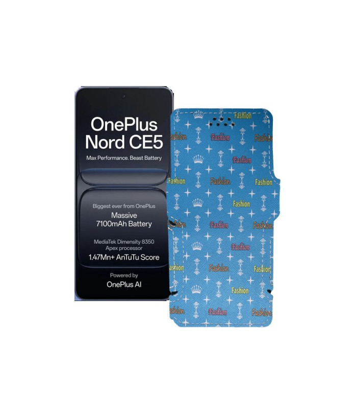 Чохол-книжка з екошкіри для телефону OnePlus Nord CE5