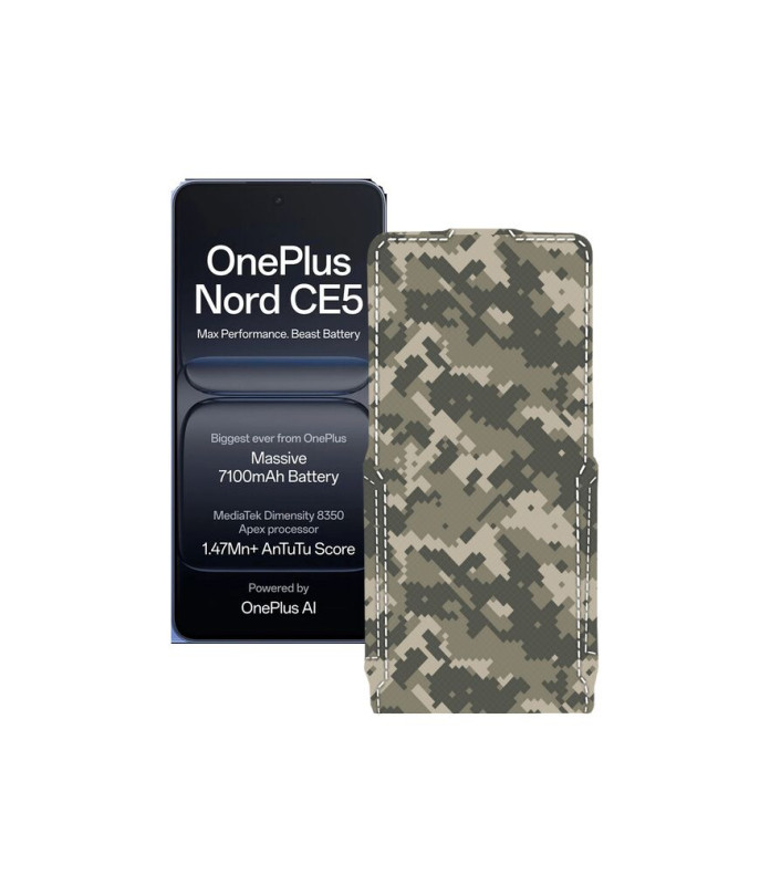 Чохол-флип з екошкіри для телефону OnePlus Nord CE5