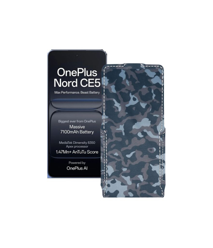 Чохол-флип з екошкіри для телефону OnePlus Nord CE5