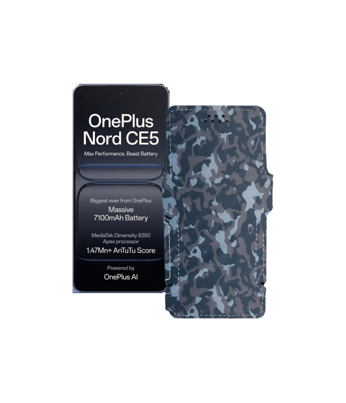 Чохол-книжка з екошкіри для телефону OnePlus Nord CE5