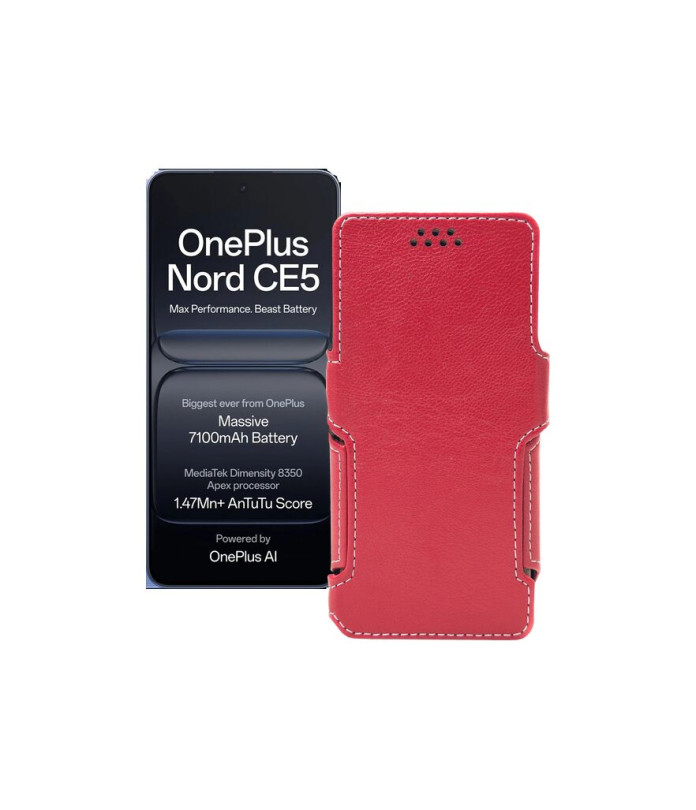Чохол-книжка з екошкіри для телефону OnePlus Nord CE5