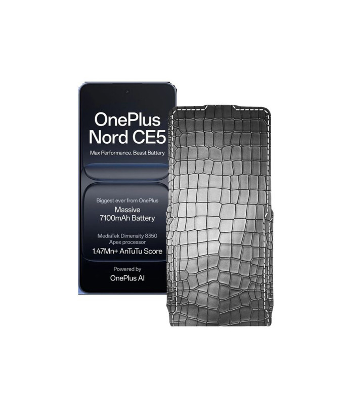 Чохол-флип з екошкіри для телефону OnePlus Nord CE5