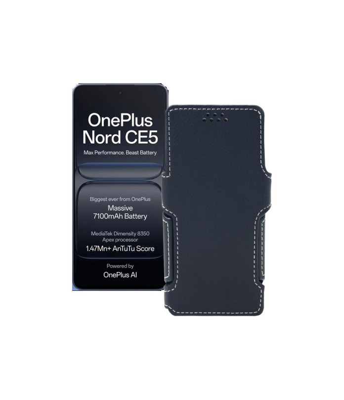 Чохол-книжка з екошкіри для телефону OnePlus Nord CE5