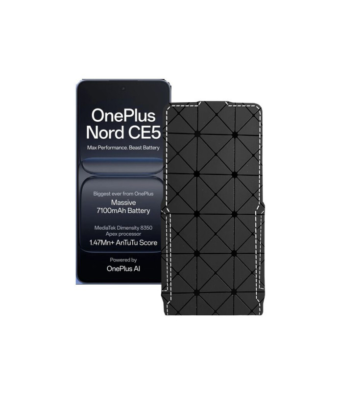 Чохол-флип з екошкіри для телефону OnePlus Nord CE5